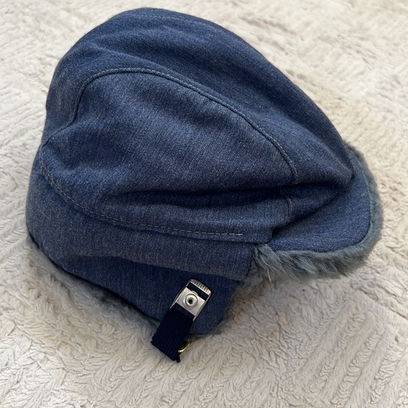 United Hatters, Cap, and Millinery Workers vintage denim trapper hat, X-Large - Picture 5 of 16